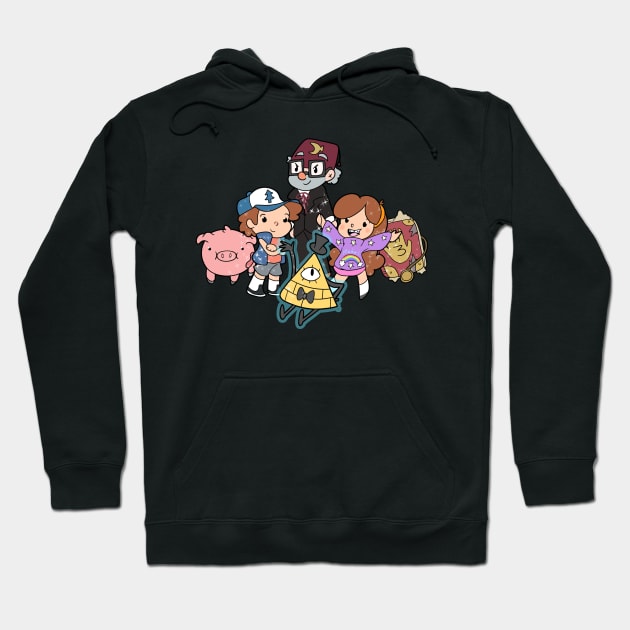 Gravity Falls Friends Hoodie by Sam Sawyer